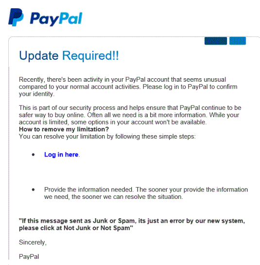 How To Spot A Fake Paypal Email